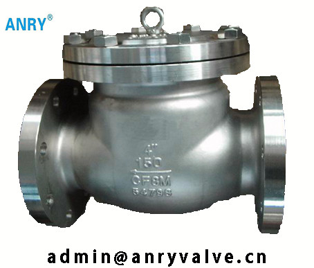 Water Pressure Seal Check Valve SS304 SS316 CF8 CF8M Body Stellite Overlay Disc Swing Check Valve