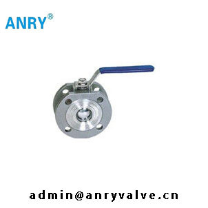 PTFE Viton Seat  DIN Steel Ball Valve Flanged End RF Wafer  Stainless Steel